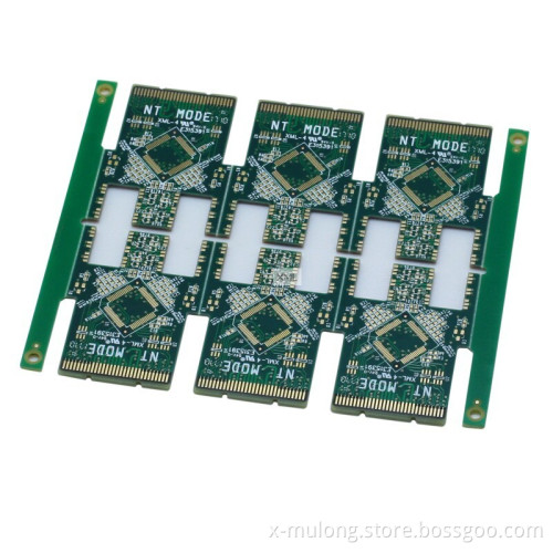 6L Immersion Gold With Red and Green Solder Mask PCB